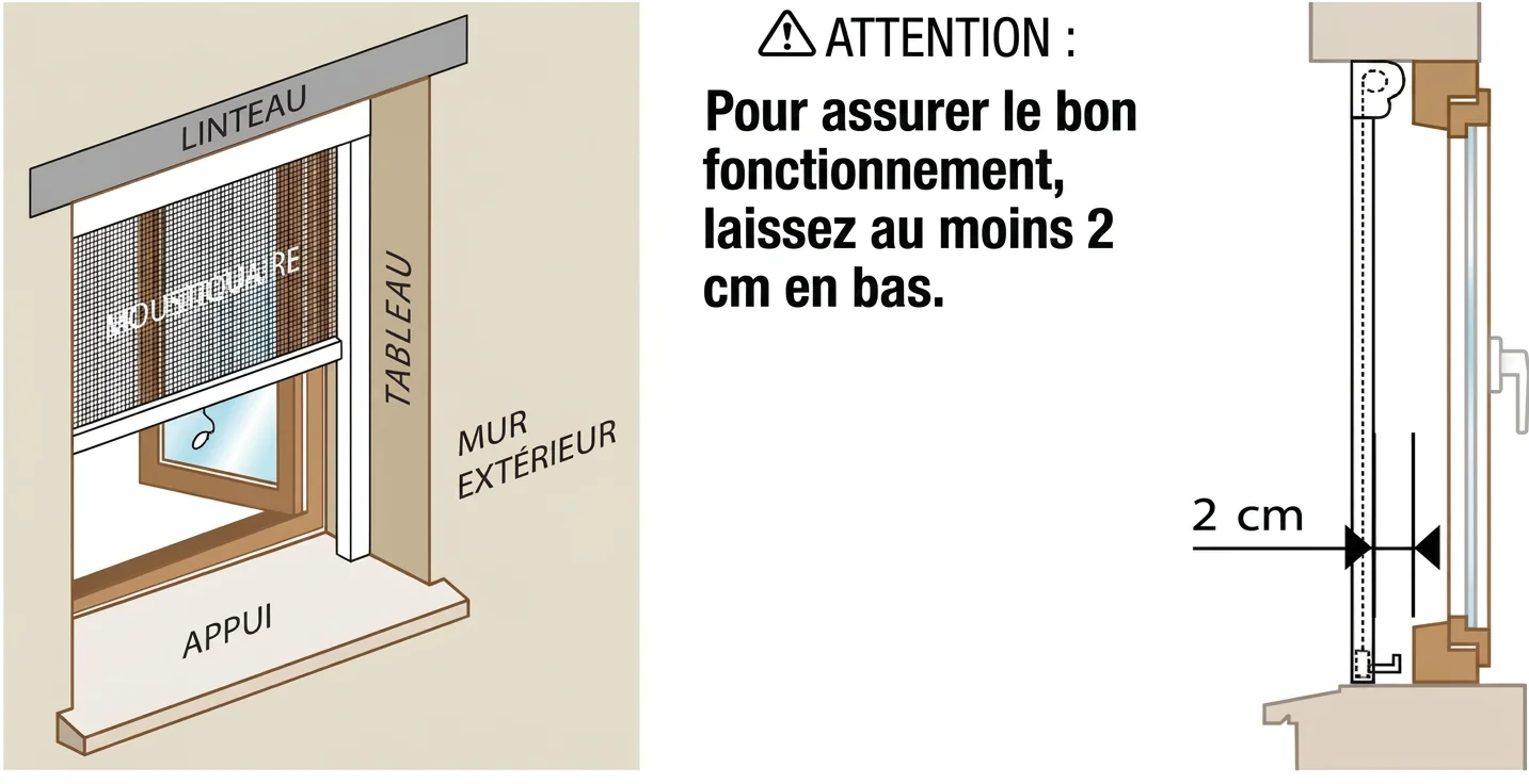 Schéma du jeu de 2 cm